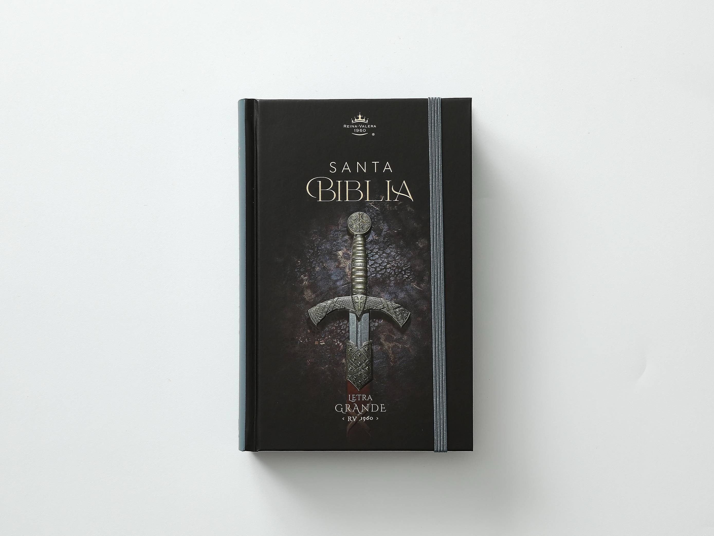 Biblia RVR60 Tamaño manual LEtra GRande TApa dura espada