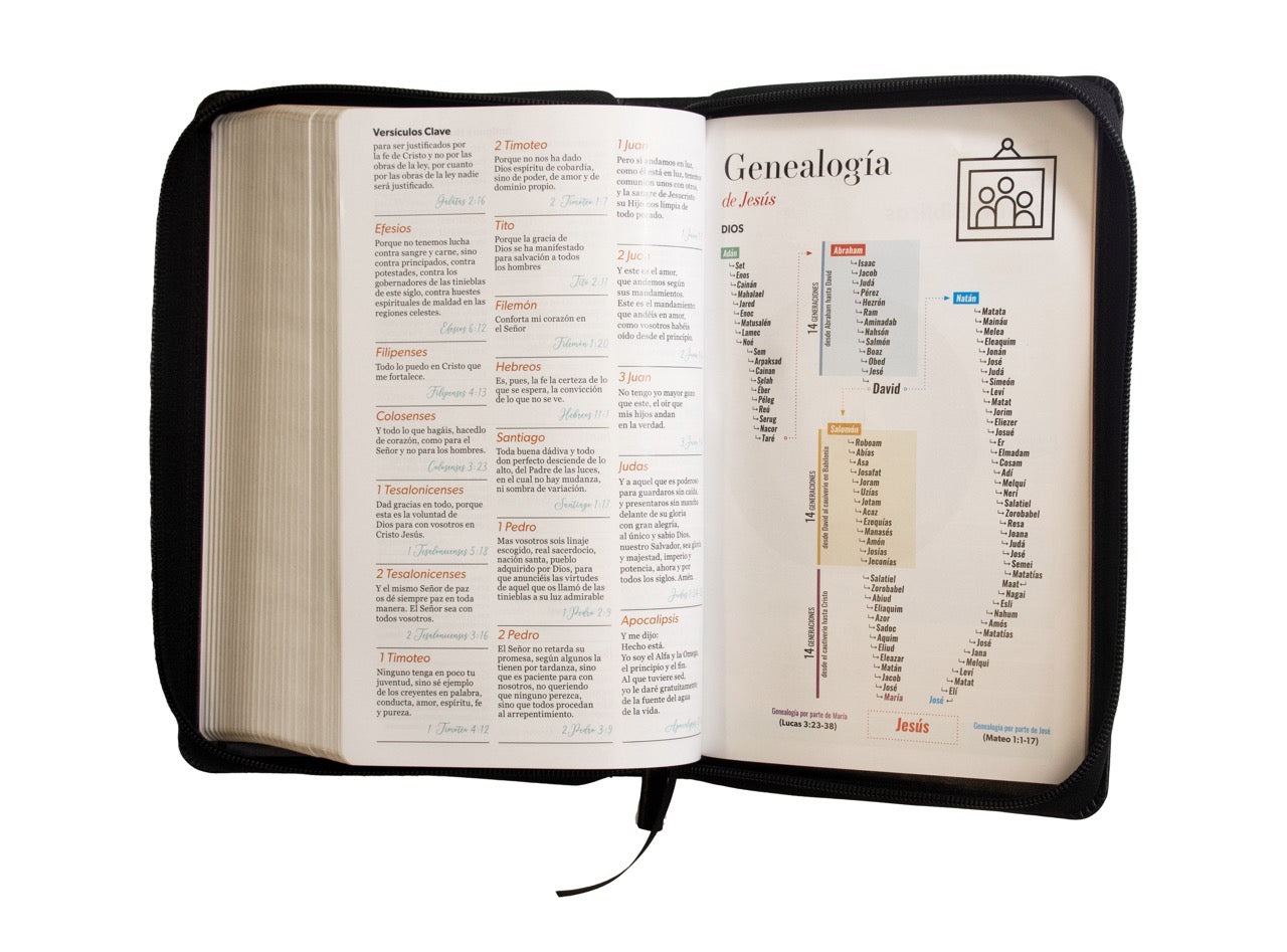 Biblia RVR60 Tamaño Manual Letra Grande con cierre