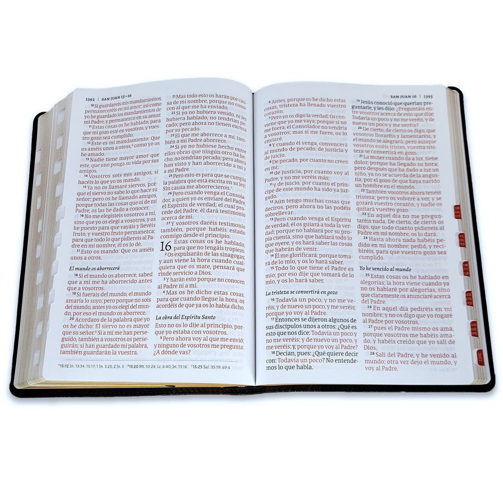 Biblia RVR 1960 Letra Súper Gigante Negro y Café Símil Piel con Índice