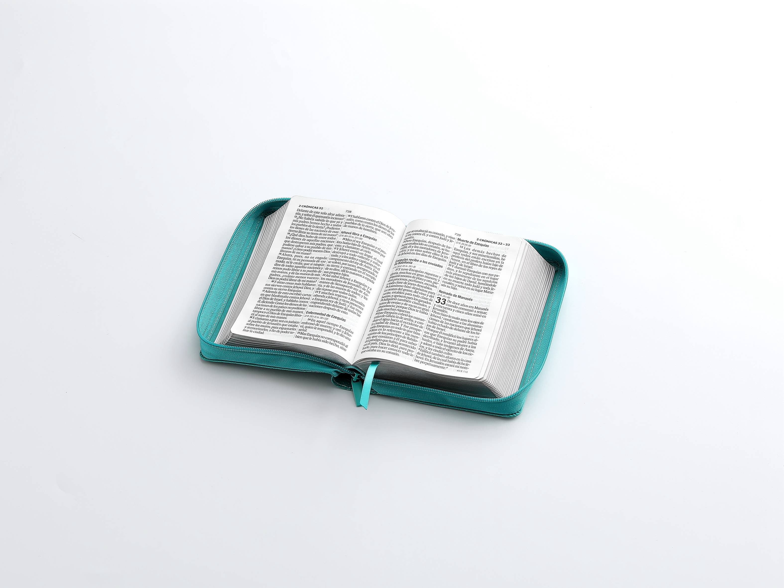 Biblia RVR60 Tamaño compacto Letra Grande 12 puntos FLORAL CON CIERRE