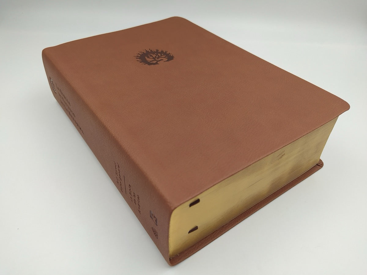 Biblia de Estudio de la Reforma LBLA i/piel café con estuche