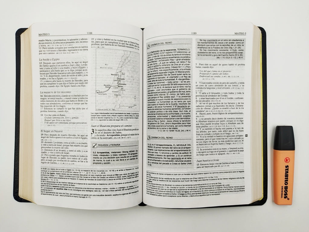 Biblia de estudio Plenitud RVR60 Imitación Piel Negro
