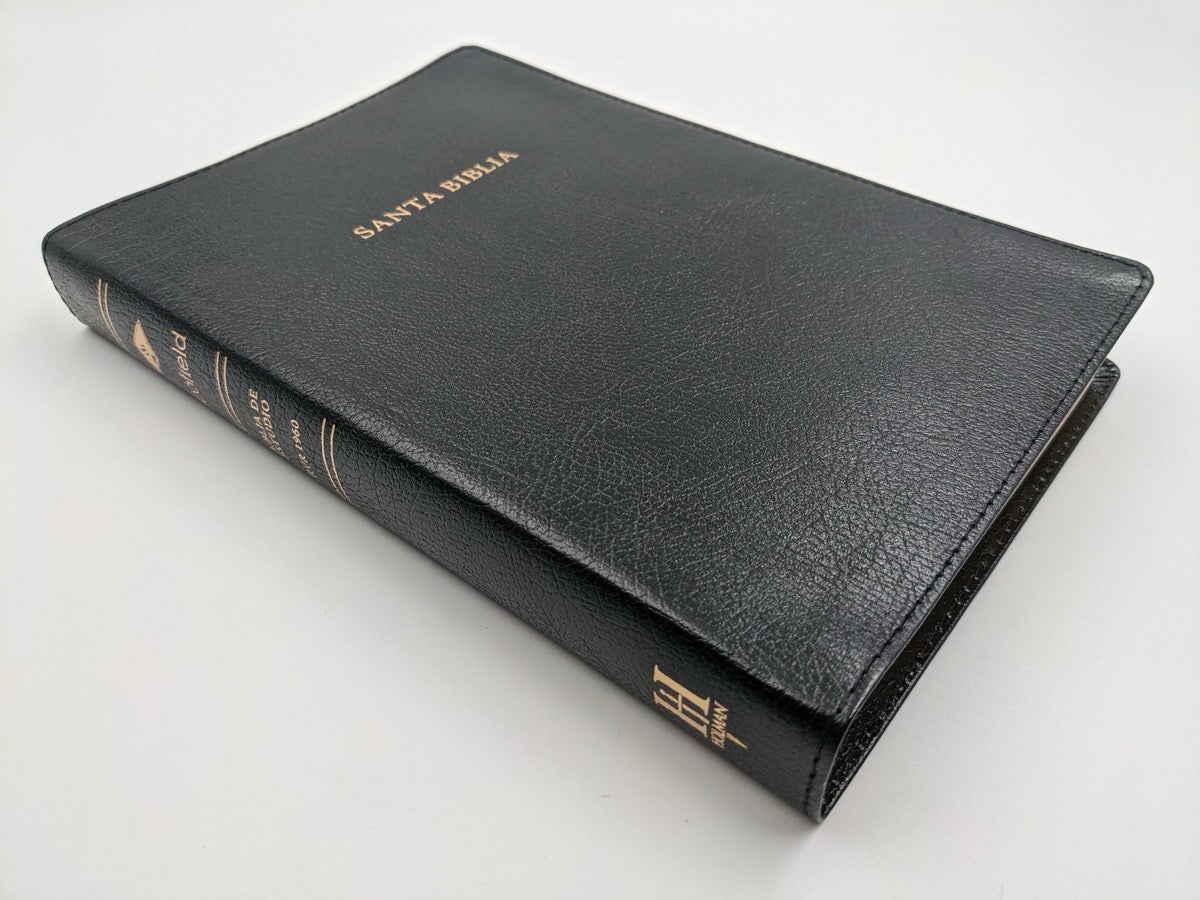 Biblia de Estudio Scofield RVR60 Piel Fabricada Negro con indice