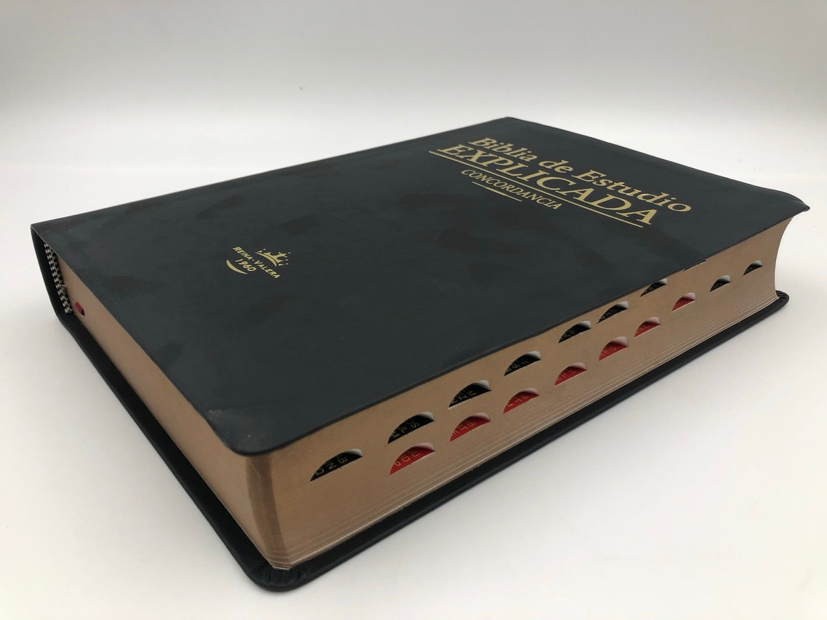 Biblia RVR 1960 de Estudio Explicada Negro