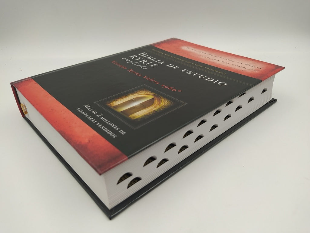 Biblia de estudio Ryrie Ampliada RVR60 Tapa Dura con índice