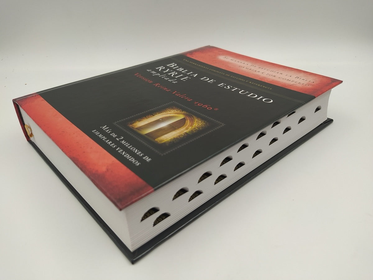 Biblia de estudio Ryrie Ampliada RVR60 Tapa Dura con índice