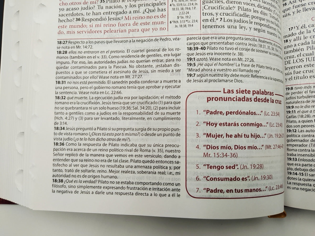 Biblia de estudio Ryrie Ampliada RVR60 Tapa Dura con índice