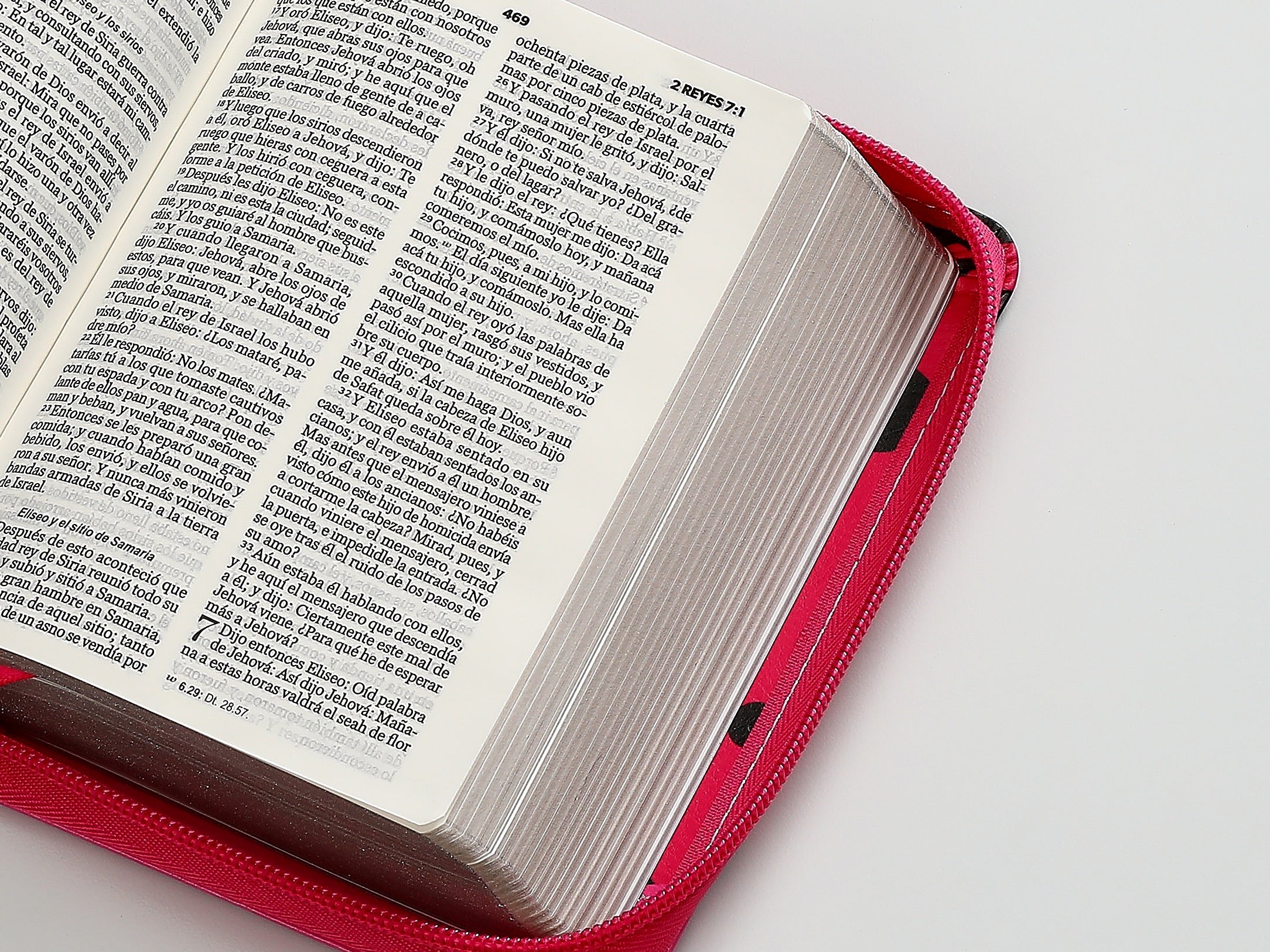 Biblia RVR60 de bolsillo Primor Fucsia