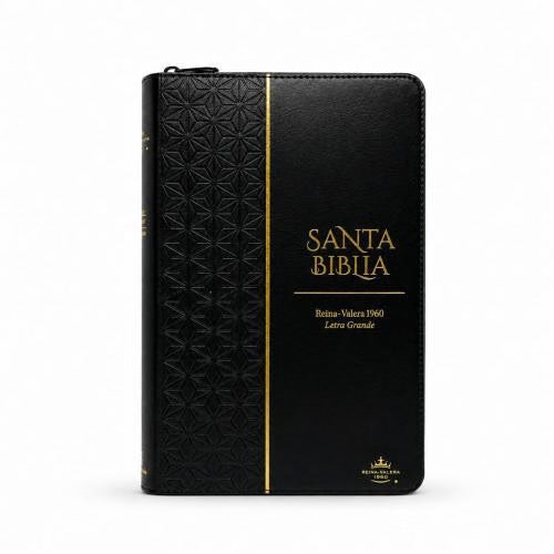 Biblia RVR60 de Obsequios y premios Negro con cierre