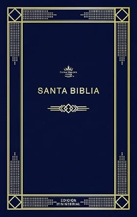RVR 1960 Biblia edición ministerial, azul oscuro
