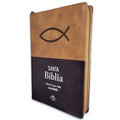 Biblia RVR60 Letra Gigante i/piel Bitono CAfé