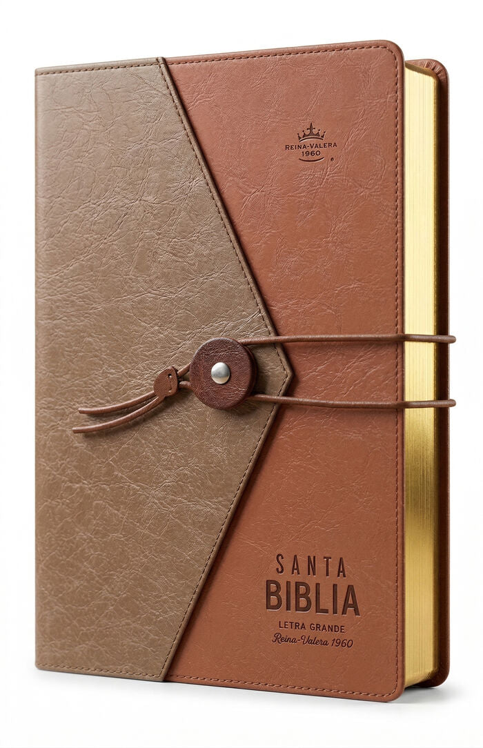 Biblia RVR60 Tamaño manual letra grande café